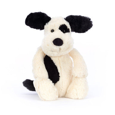 Bashful Black & Cream Puppy [B1T40]