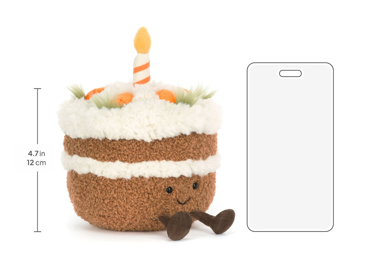 Amuseables Carrot Cake, size chart