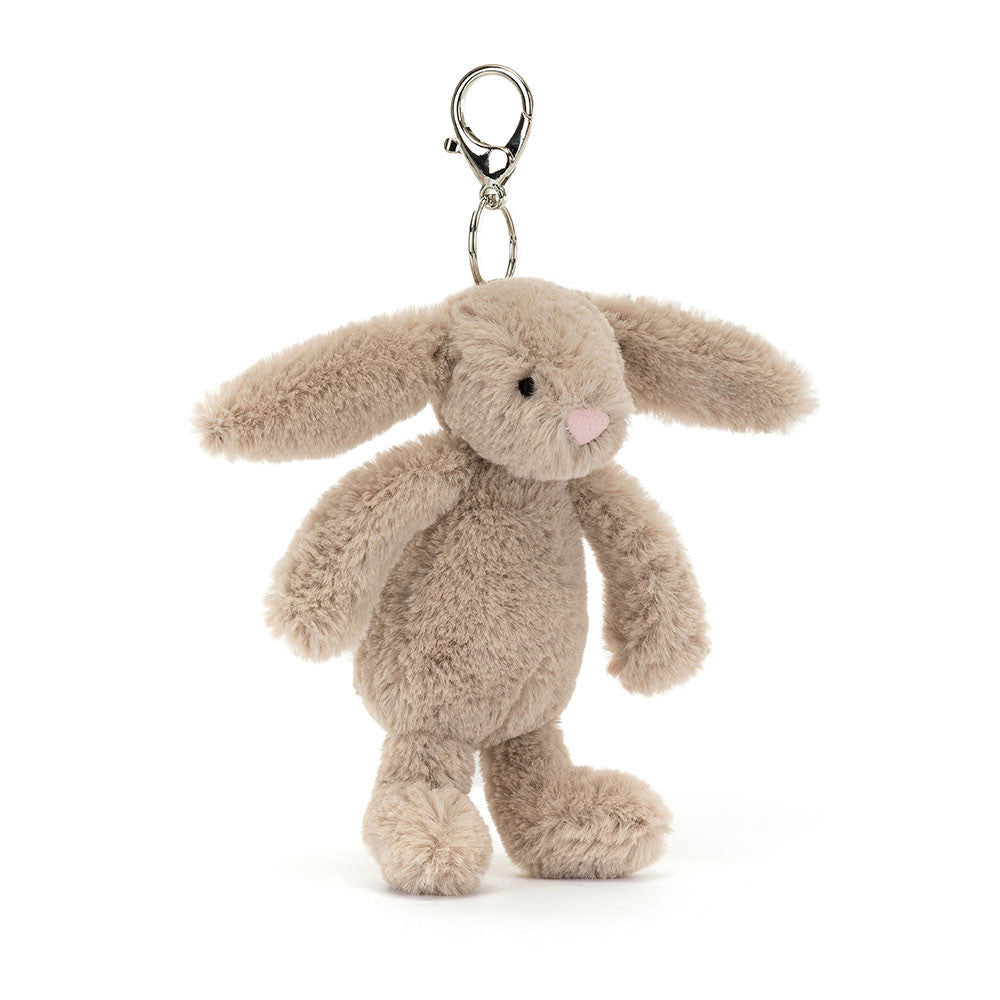 Bashful Beige Bunny Bag Charm, View 4