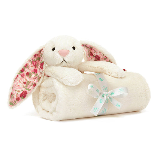 Blossom Cream Bunny 'Berry' Blankie, Main View