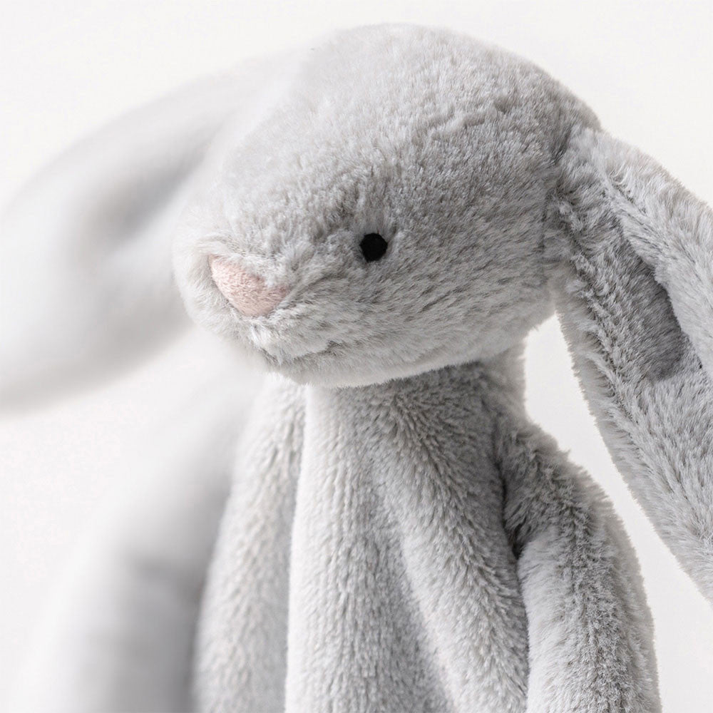 Bashful Silver (Grey) Bunny Comforter, View 1