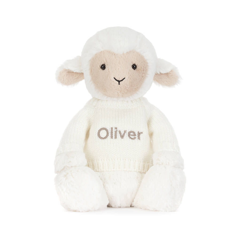 Skipson Lamb with Personalised Cream Jumper, View 4