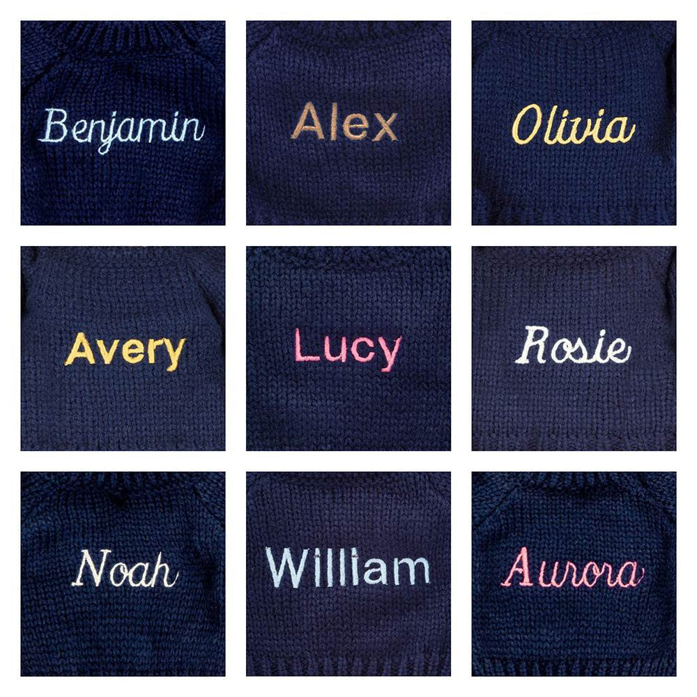 Bashful Luxe Bunny Scarlett with Personalised Navy Jumper. View 2