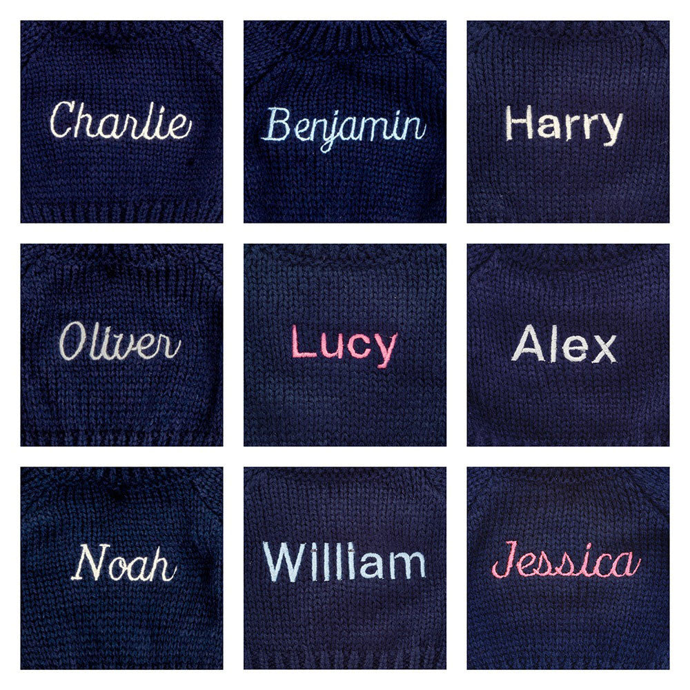 Bashful Toffee Puppy with Personalised Navy Jumper, View 2