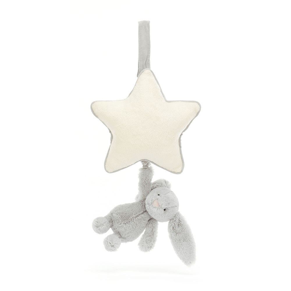 Bashful Silver Bunny Musical Pull, Main View