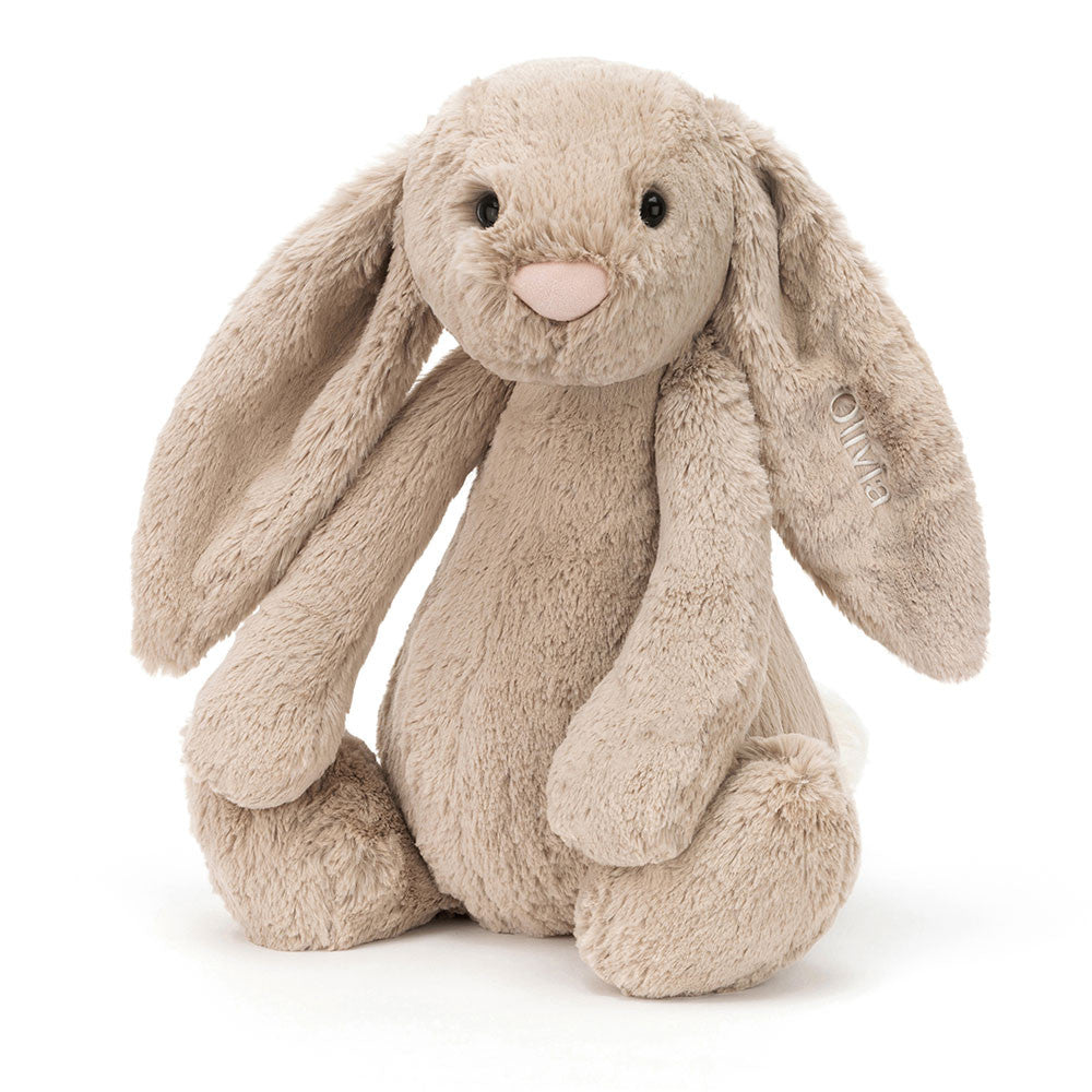 Personalised Bashful Beige Bunny Huge, View 4