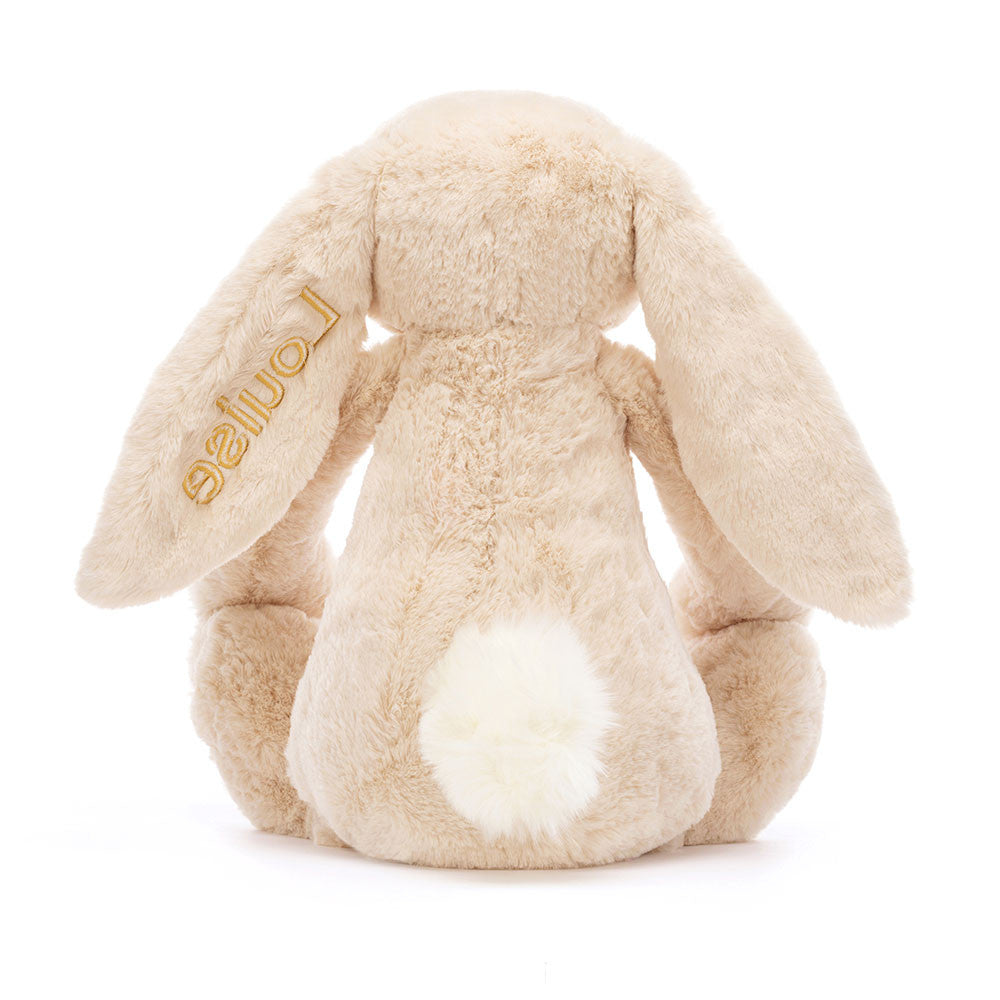 Personalised Bashful Luxe Bunny Willow Huge, View 4
