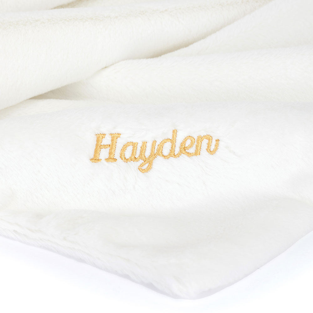 Personalised Bashful Luxe Bunny Luna Blankie, View 2